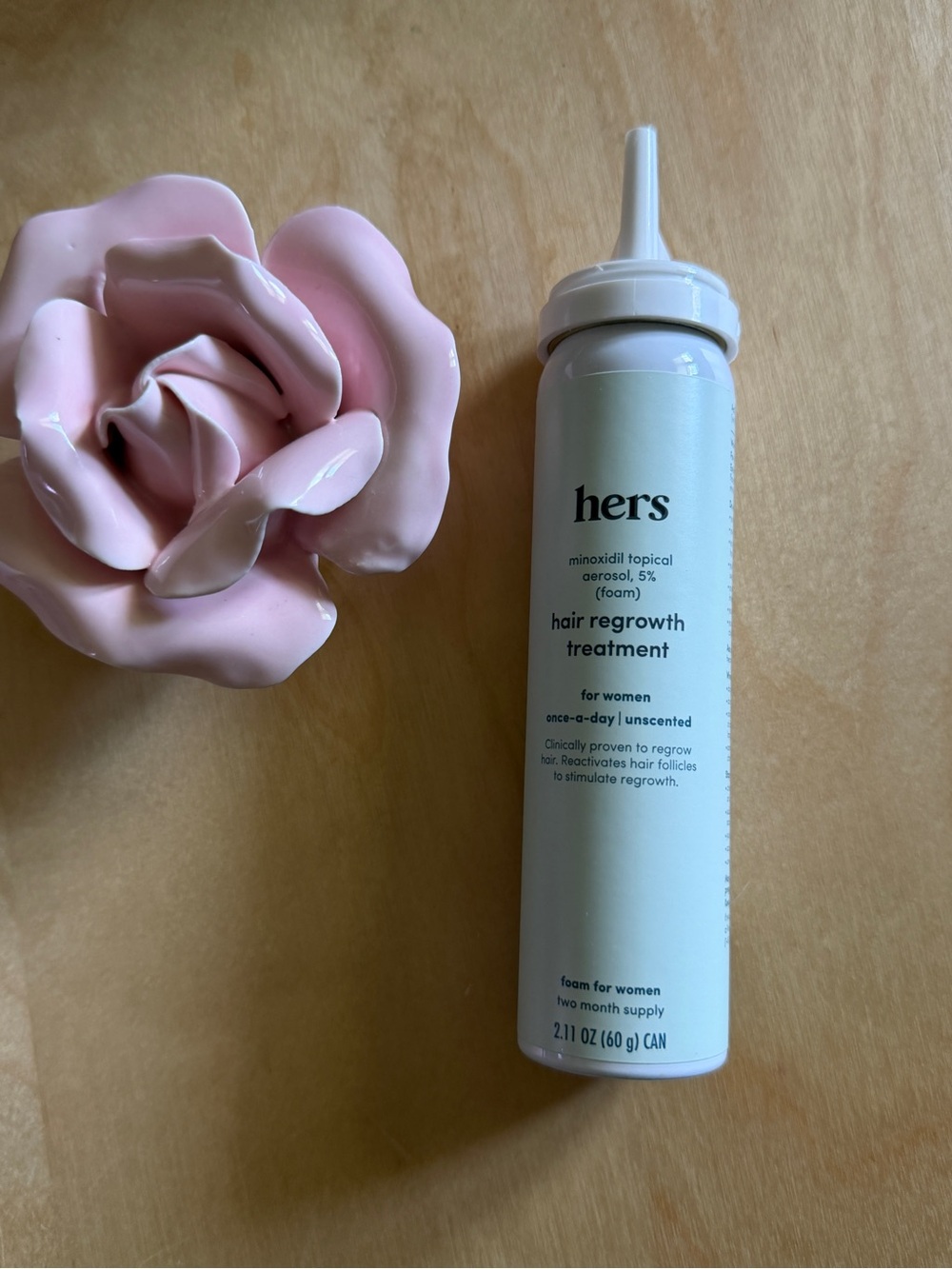 Hers Hair Regrowth Treatment Foam—5% minoxidil